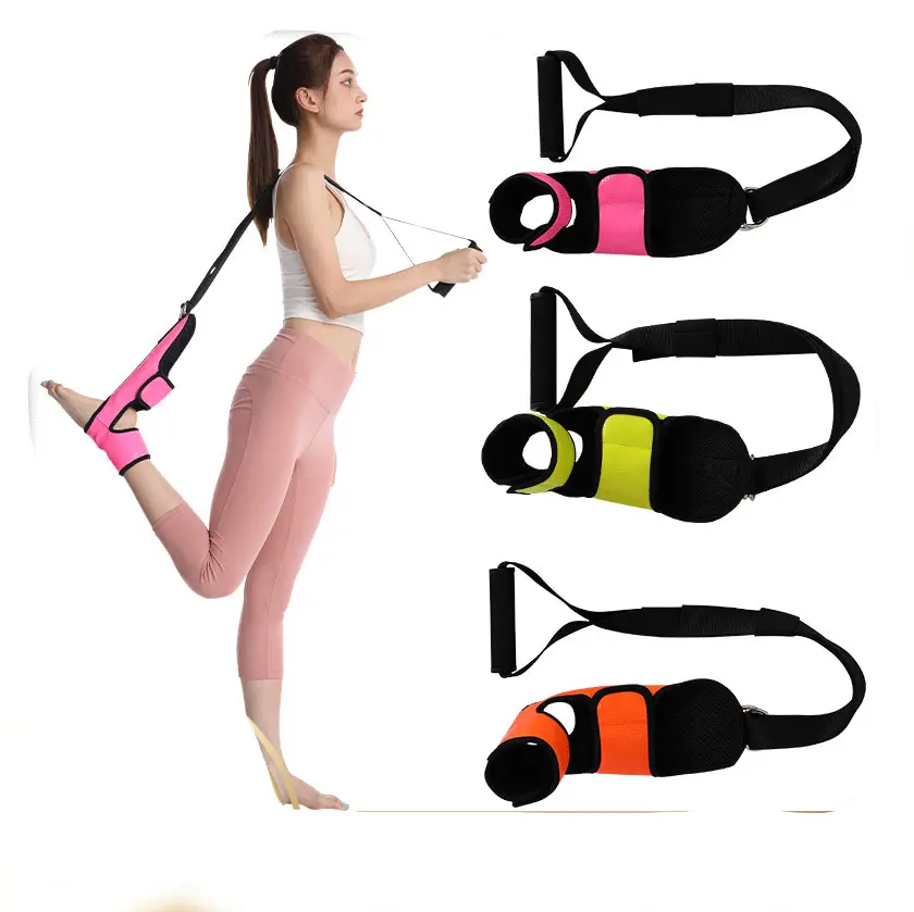 Bande de traction de Yoga, équipement d'exercice de jambe domestique, extenseur de Ligament en forme de jambe, ceinture d'étirement de cheville, entraînement de Fitness