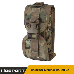 Açık hava etkinlikleri için hızlı erişim ipi ile ar MOLLE ilk yardım kiti 2 kullanım yolu tıbbi kılıf V2 kompakt tıbbi kılıf - Product Image 6