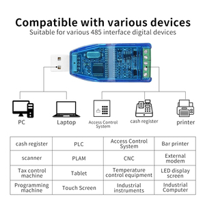 USB-RS485RS232コンバーターUSB2.0〜RS-485 RS-232シリアルポートアダプター (Modbus用CH340チップ付き) - Product Image 2