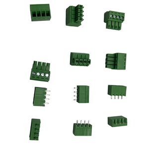 15EGDVC 3.81mm 5.08mm Pitch Pluggable 4 Pin Right Angle Vertical PlugScrew Type <strong>Terminal</strong> <strong>Blocks</strong> <strong>Plug</strong>-in Green <strong>Terminal</strong> <strong>Blocks</strong> - Product Image 2