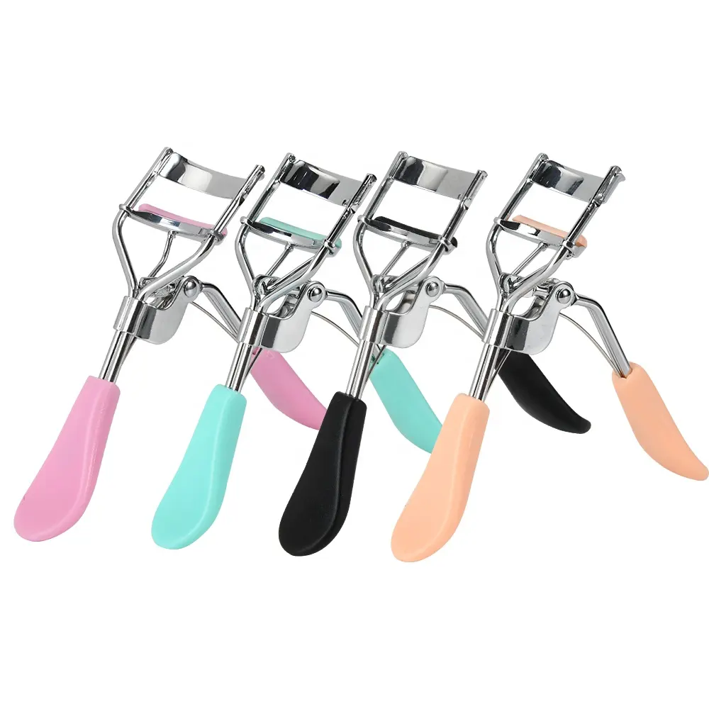 Mode tendance cosmétique coloré beauté professionnel cils bigoudis personnalisé noir recourbe-cils avec tampon en silicone