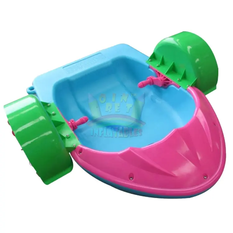 Gonfiabili orientali parco divertimenti paraurti d'acqua barca pagaia in plastica paraurti ad acqua barca a remi a mano per giochi in piscina