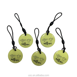 I Social Media condividono Nfc tag 213 Hang tag portachiavi personalizzato epossidico Nfc - Product Image 3