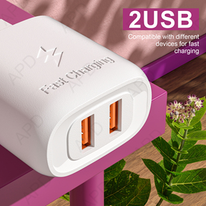 Smart 2x <strong>USB</strong> <strong>Power</strong> Supply <strong>Adapter</strong> 10W 5V/2.4A Charging Head EU/US Plug for Laptop Mobile Phone 5A/2A <strong>Output</strong> Currents for Camera - Product Image 6