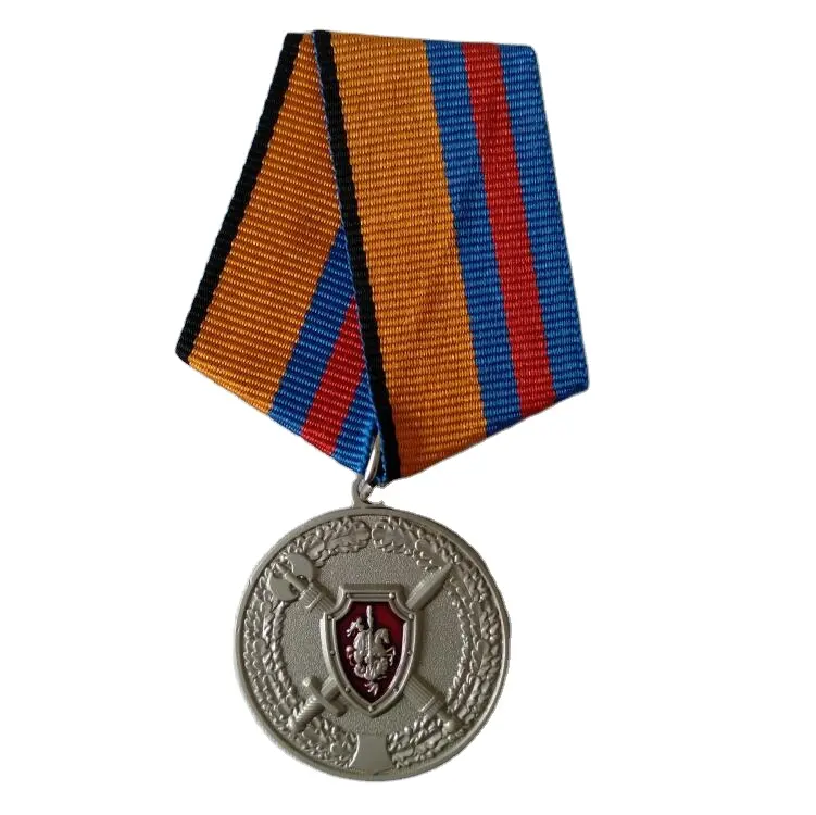 Insignia de premio de Héroe de plata antigua Medallas DE HONOR personalizadas Insignias de medallas de recuerdo