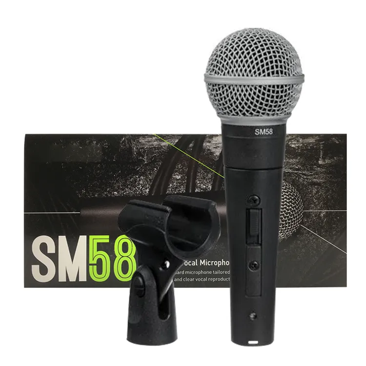 Micrófono de cable SM 58 para cantar, el mejor rendimiento de escenario