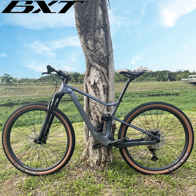 XC Voll federung Carbon Mountainbike OEM Shimano Speed Rockshox Travel 100mm MTB Federung Fahrrad 29 Zoll