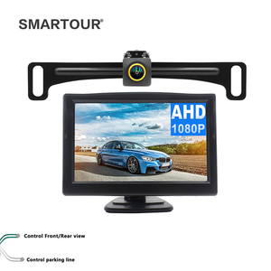 Smartour auto di Backup telecamera posteriore per auto HD visione notturna anteriore e retromarcia CCD veicolo retromarcia retromarcia telecamera di parcheggio con Display da 5 pollici - Product Image 1