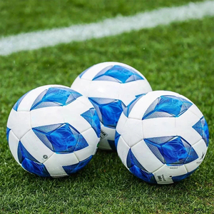 Custom Football Soccer Ball Size 5 and Size 4 Synthetic Textured TPU PU Thermal Bonded Official Size Soccer Ball <strong>Match</strong> - Product Image 5