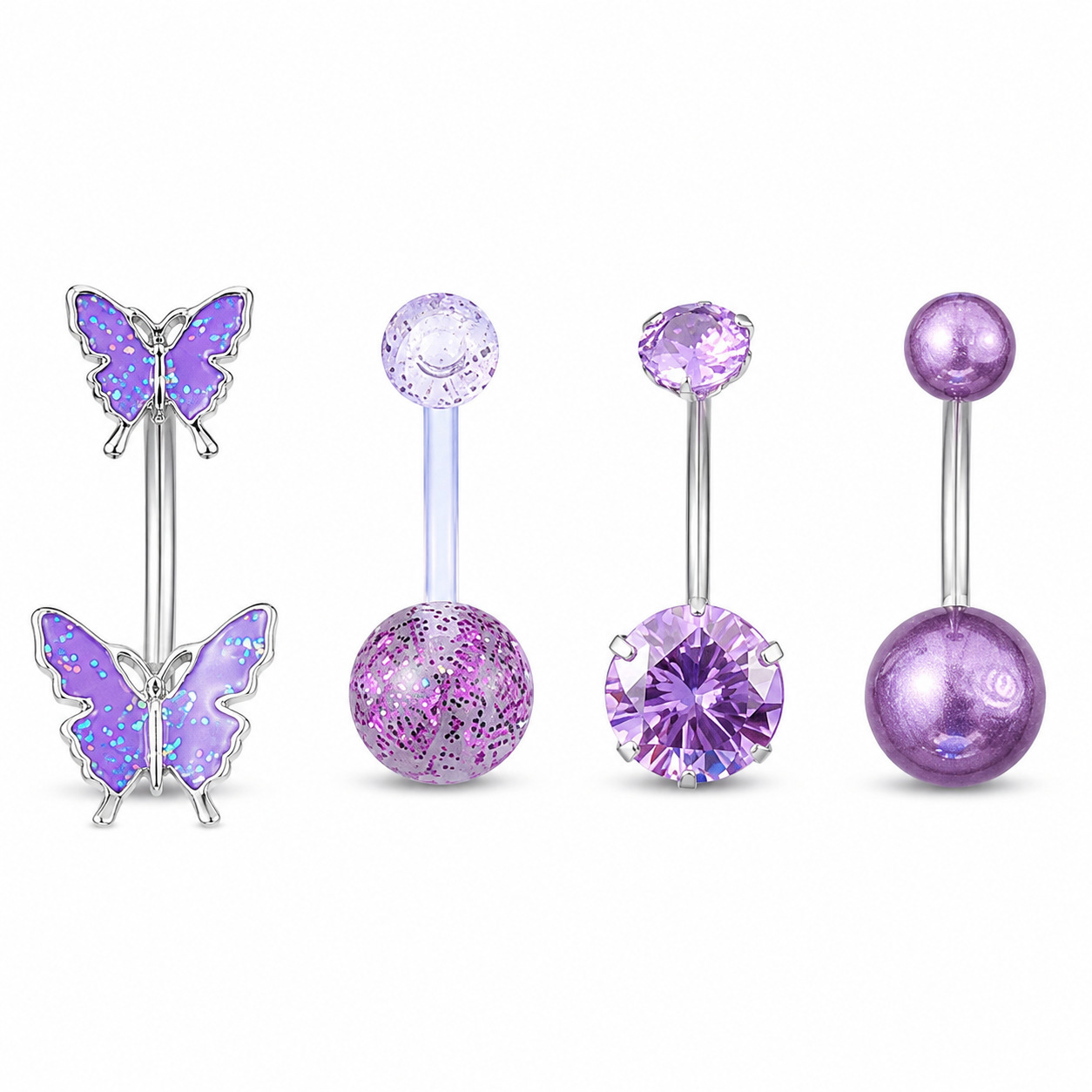 Violet 4 pièces/ensemble