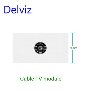 Interruttore pannello <span class=keywords><strong>in</strong></span> vetro Delviz BR, combinazione personalizzata fai da te, presa di alimentazione 10A/20A, porta di ricarica USB, presa a muro standard brasiliana