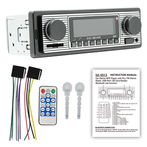 BQCC 1Din MP3 Car Radio FM <strong>USB</strong> TF AUX <strong>Input</strong> Stereo Radio Handsfree Bluetooth AI Voice Phone Charging Multimedia Audio Player5513 - Product Image 6