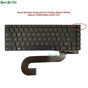 BR Brazilian PT <span class=keywords><strong>Layout</strong></span> nuova tastiera portatile per Positivo Master N1240 Motion C4500 NETFLIX versione SCDY-315 tastiere <span class=keywords><strong>Notebook</strong></span>