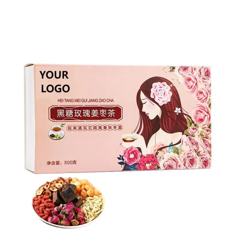 Grosir ekstrak Herbal teh kesehatan perawatan tubuh wanita teh gula coklat jahe minuman tradisional Tiongkok teh suplemen diet