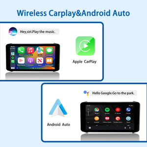 XZX 6.1 "摩托车全球定位系统导航器，带双摄像头安卓自动/CarPlay支持仪表板安装便携式系统-1年保修 - Product Image 3