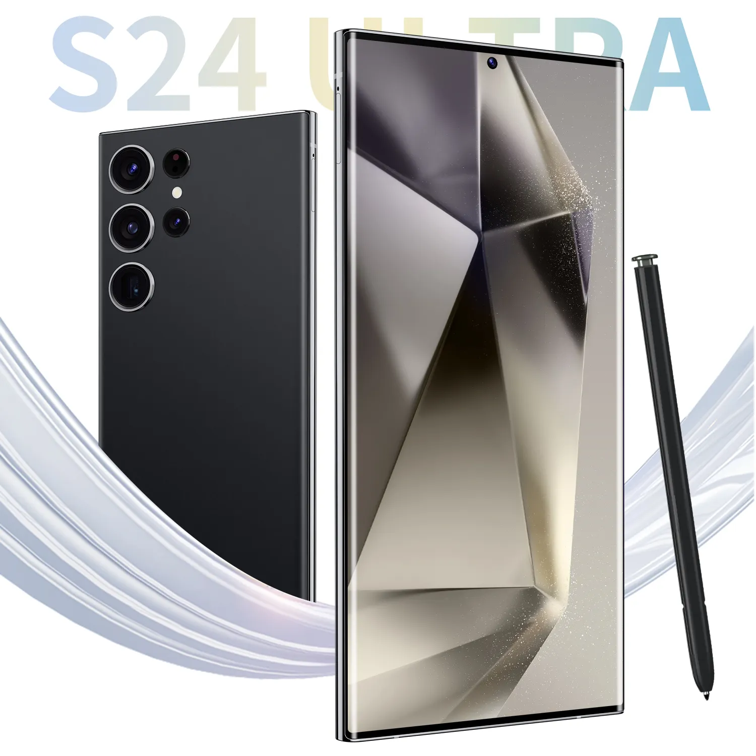 Orijinal marka 6.8 inç tam ekran 4G kilidi açılmamış akıllı telefon yeni S24 Ultra telefon 3G LCD ekran İngiltere küresel sürüm cep telefonu