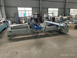 Automatico CNC orizzontale PVC UPVC telaio quattro angoli pulizia e saldatura macchina finestra e porta linea di produzione macchina che fa macchina - Product Image 3
