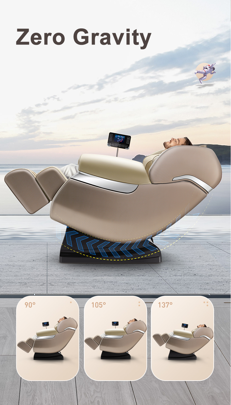 Jare 7688 Cheap Price Electric 4D Zero Gravity Heating Vibration SL-Track Blue-Tooth Factory Hot Sales Full Body Massage Chair