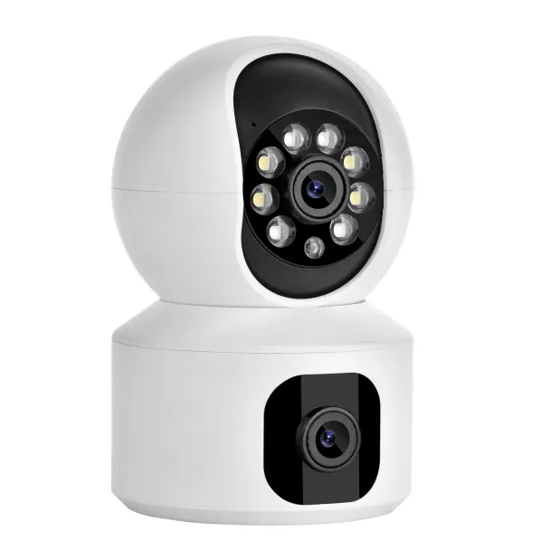 2024 горячая Распродажа 3MP с двойным объективом Wi-Fi PTZ IP-камера домашней безопасности наблюдения за ребенком мини-сетевая камера