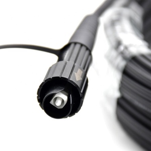 KNOFC IP 68สายเคเบิลรับแรงกระแทกกันน้ำมินิ SC APC 1F G657A2 FTTH สายเคเบิลหล่นผมเปีย50ม.