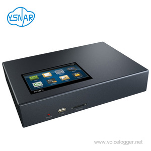 8-Port Standalone PBX SMDR Network Voice Logger With 5&quot; Touch Screen, 8CH Intercom/Radio/Call Voice Recorder With SD Card No HDD - Product Image 2