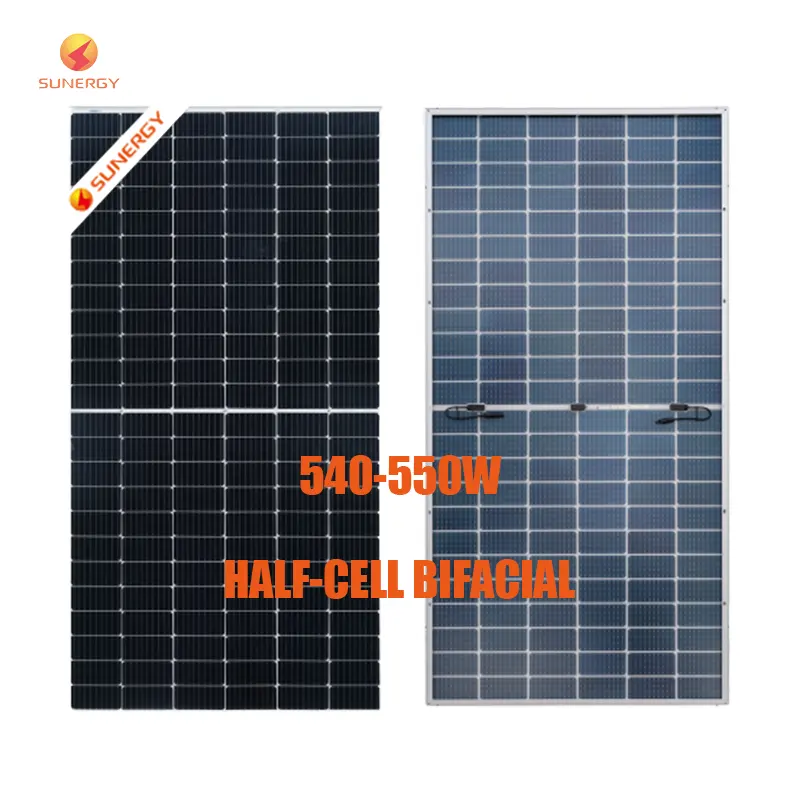 Sunergy nửa di động tấm pin mặt trời cao hiệu quả linh hoạt panel năng lượng mặt trời 540W 545W 550W tốt nhất năng lượng mặt trời tấm công ty