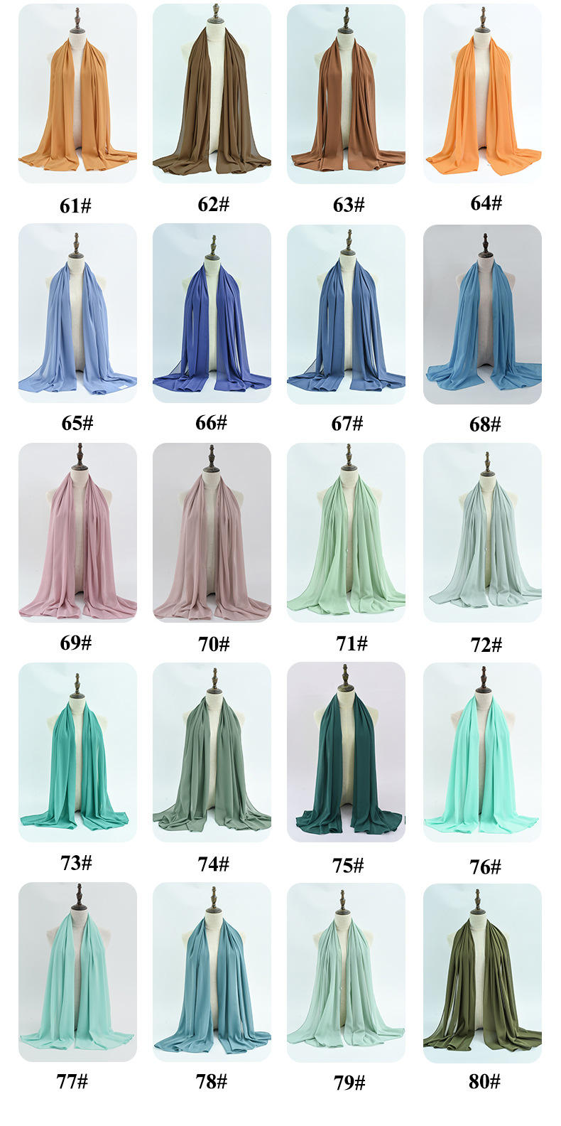 Select the number(Non-hooded hijab)