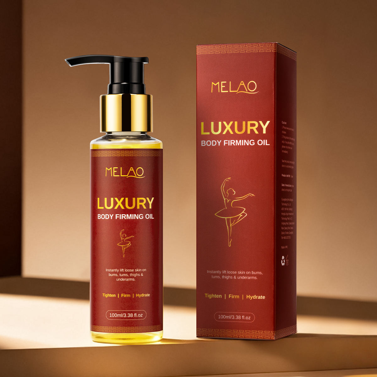 Huile de luxe raffermissante pour le corps