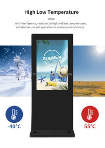 ЖК-дисплей Водонепроницаемый сенсорный экран для меню стенд напольный дисплей логотип в помещении - Product Image 4