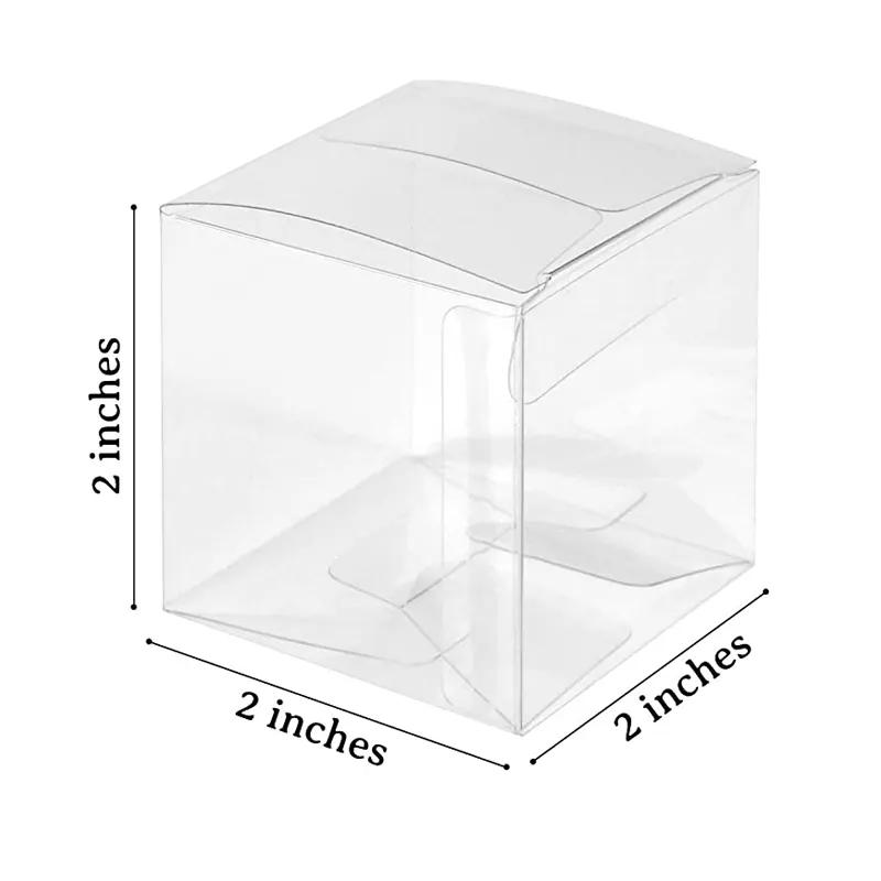 Caixa de presente personalizada do oem pvc da caixa transparente dobrável do acetato plástico do animal de estimação