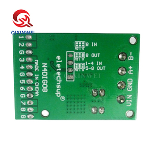 QXW 8ch <strong>Input</strong>/<strong>Output</strong> Digital Switch TTL LvTTL CMOS RS485 IO Control <strong>Module</strong> Modbus Rtu Board For PLC Relay N4DIG08 - Product Image 2