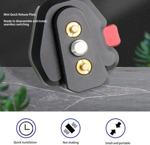 Monitor Mini Quick Release Base Plate for Tripod LCD Monitor Articulated Arm LED Light <strong>Camera</strong> Camcorder Rig <strong>ARRI</strong> Locating Pins - Product Image 3