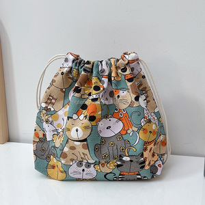 Abric-bolsa con cordón extra grande para maquillaje, bolso de nailon con cordón - Product Image 1