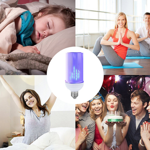 LED müzikli ışık mobil uygulama kontrolü renkli müzikli ışık akıllı alev müzikli ışık ampul - Product Image 5
