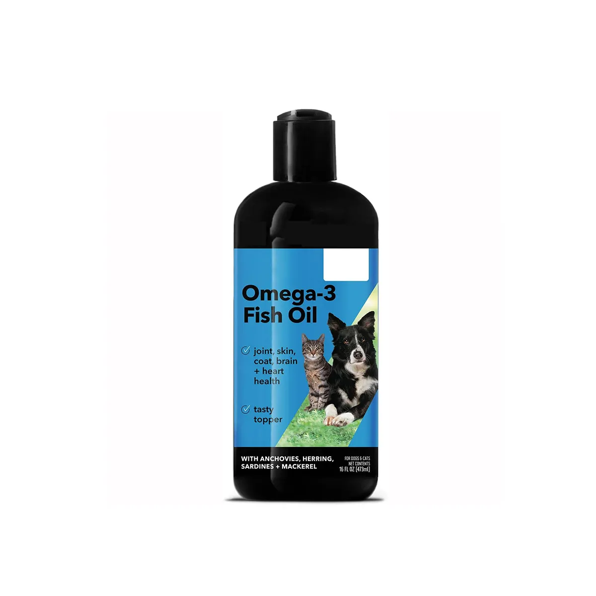 Etiqueta privada Salmón Aceite de pescado Suave Omega 3 Aceite de pescado para mascotas y perros