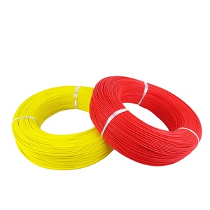 Yaşlanma dayanıklı uzun servis ömrü UL3132 24awg 11/0. Enstrümantasyon motoru için 16TS OD1.8 sarı kırmızı renkli silikon tel