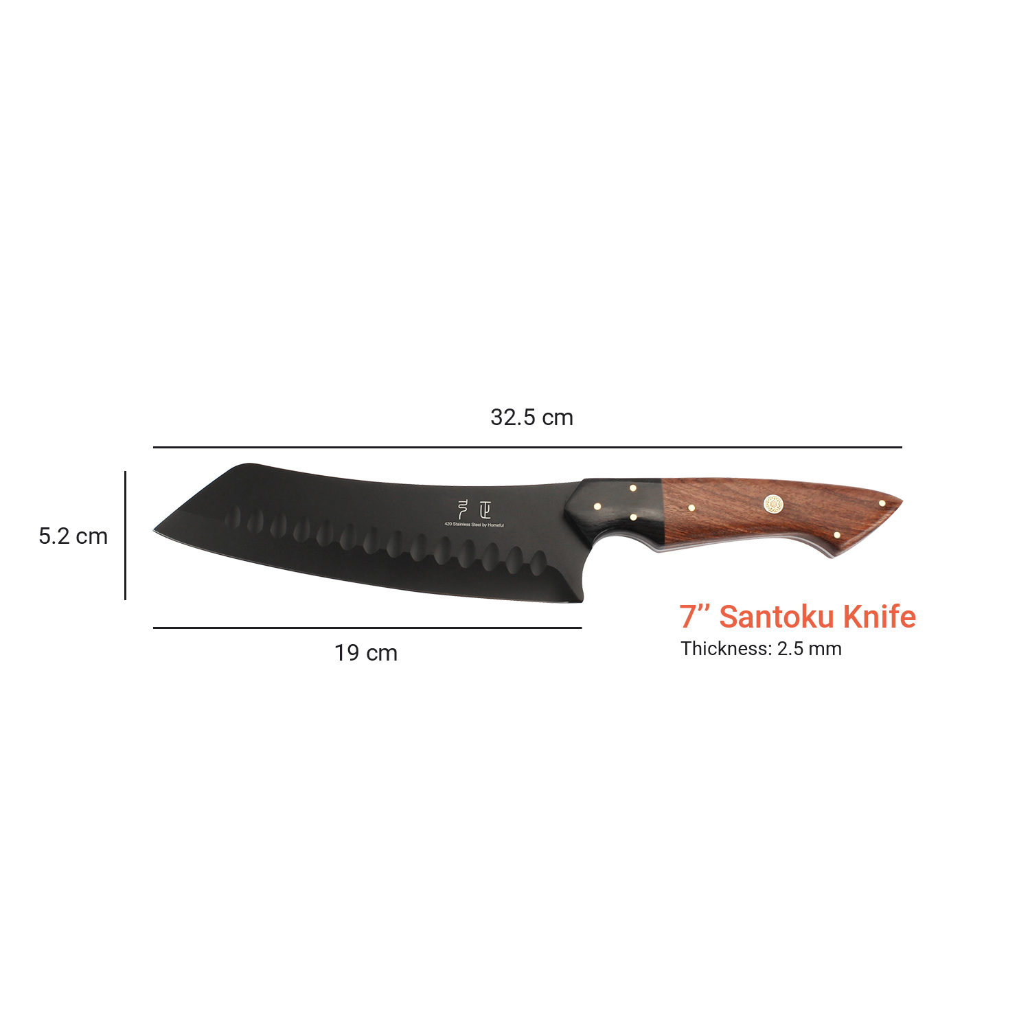 Couteau Santoku 7 pouces