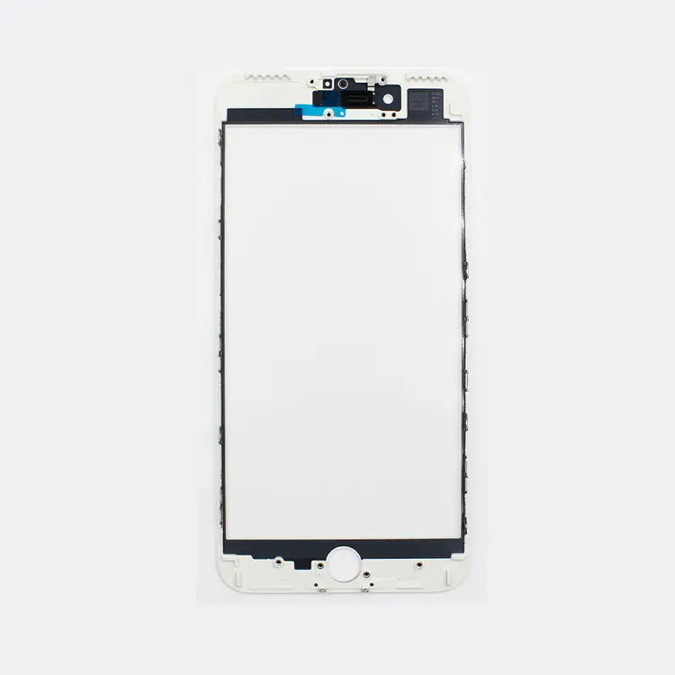 Per iPhone7 7 plus 8 8Plus X XR originale 5 in 1 riparazione vetro LCD rotto pezzi di ricambio vetro esterno anteriore + OCA + cornice + colla per telaio