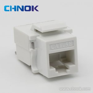 RJ45 UTP 5e类/6类/6a类/78p8c类90度网络以太网模块化梯形插孔DP-KJ-8023 - Product Image 2