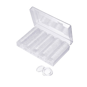 100Pcs/Lot <strong>Coin</strong> Holder Capsules 30mm Plastic Round <strong>Box</strong> for <strong>Coin</strong> Collection Protector <strong>Coins</strong> Storage <strong>Box</strong> - Product Image 2