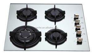 钢化玻璃面板内置安装燃气和电组合灶具 - Product Image 5