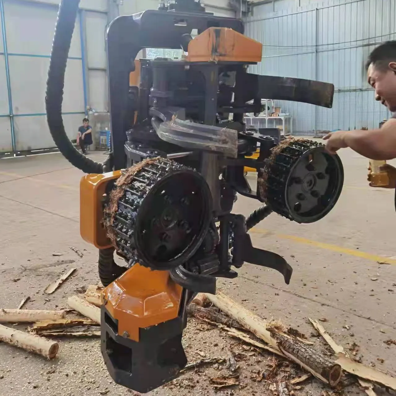 Maxizm 40Cm Logging Apparatuur Snijden Van Eucalyptus H4 Log Harvester Hoofd