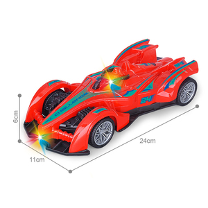 QS โมเดลรถแข่งของเล่น2สี27MHz r/c รีโมทคอนโทรลระดับ1:16พร้อมไฟ