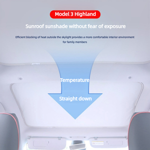 Tetto apribile lucernario per Tesla modello 3 highland 2024-on Modulare fibbia parasole in vetro tetto anteriore posteriore rete ombreggiante - Product Image 5