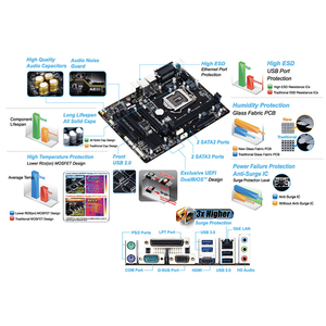 GIGABYTE H81M-S2PH Motherboard Supports 4th Generation Intel H81 Express Chipset SATA Single <strong>DDR3</strong> I7 I3 Pentium Celeron - Product Image 6