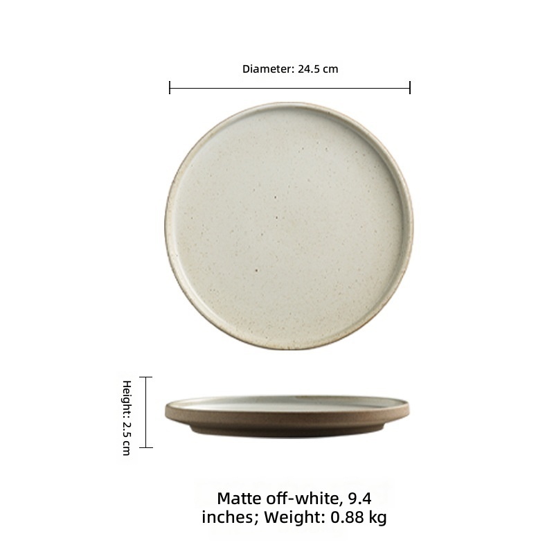 Ctalo in gres bianco - 9,5 pollici