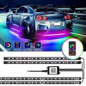 IP68 Waterproof RGBIC Underbody <strong>LED</strong> Chasing Light <strong>Kit</strong> <strong>6</strong> Pcs Car Underglow Lights with Glow Effect Length under Glow for Cars - Product Image 3