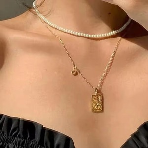 European American Tarot Necklace Set <strong>12</strong> Zodiac Square <strong>Chains</strong> Gold Plated Stainless Steel Jewelry for Women - Product Image 6