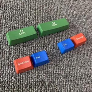 Colorful 6pcs Ser Set DIY Mechanical <strong>Keyboard</strong> PBT Single Keycaps Set - Product Image 1