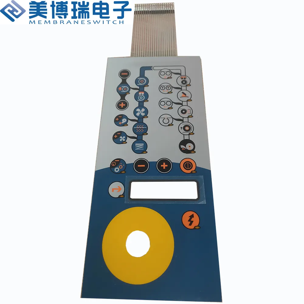 Centro de CNC máquina de membrana teclado con diseño personalizado y de matriz de llaves